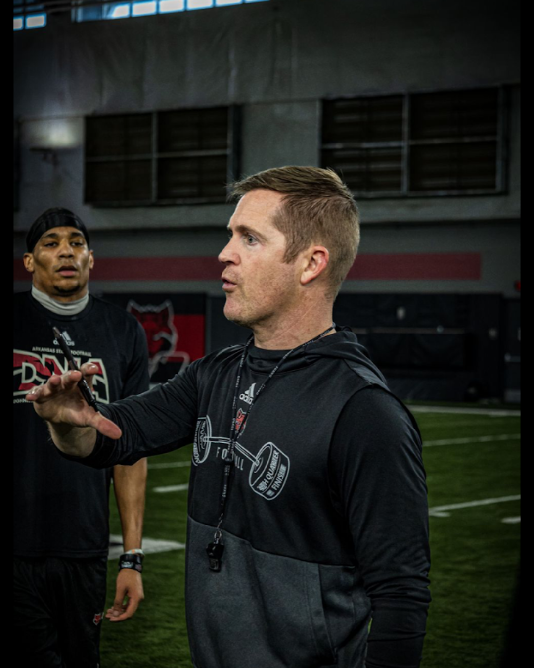 Jeff Jones coaching on the field